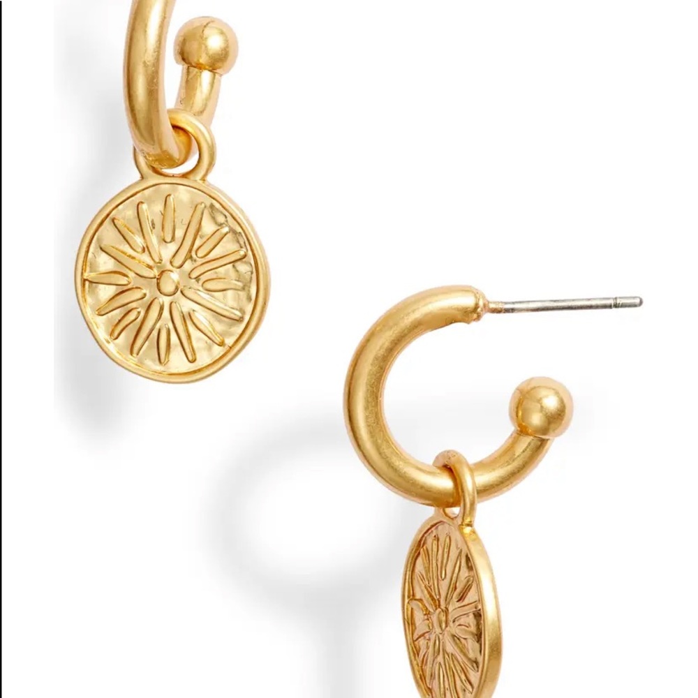 Solar Huggie Hoop Earrings